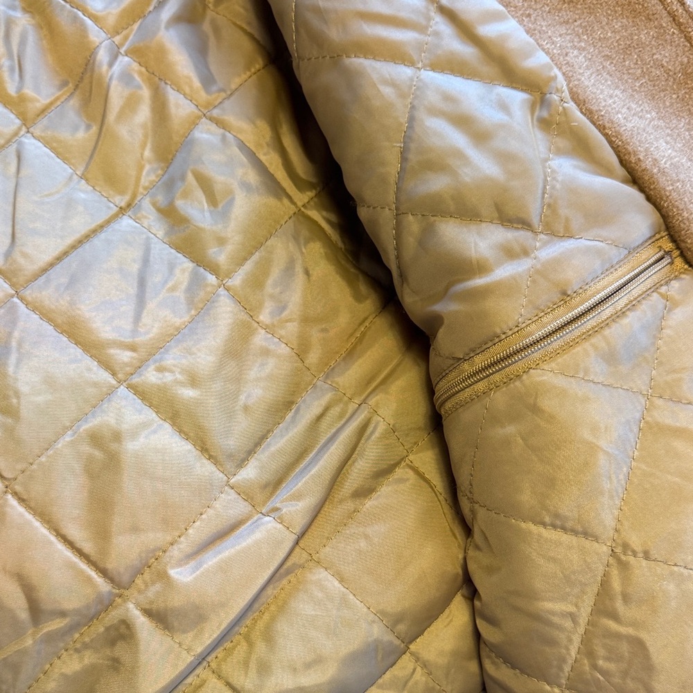 Tan & Multi-Color Patterned Bomber Jacket - Picture 7 of 10